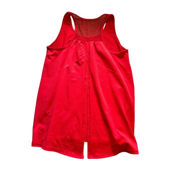 LUCKY IN LOVE Red Split Back Tank Top Sz M NEW - Picture 5 of 5